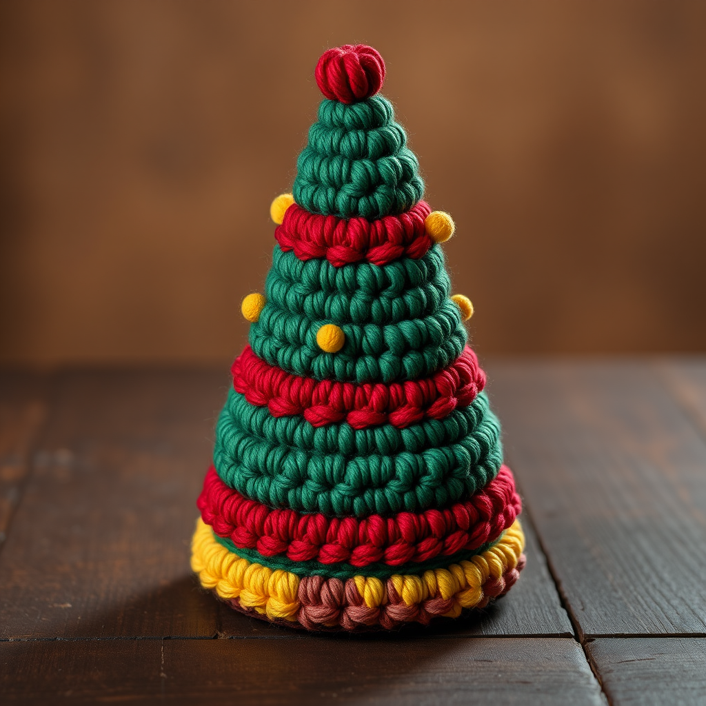Enchanted Pine Forest Crochet Christmas Tree Free Pattern
