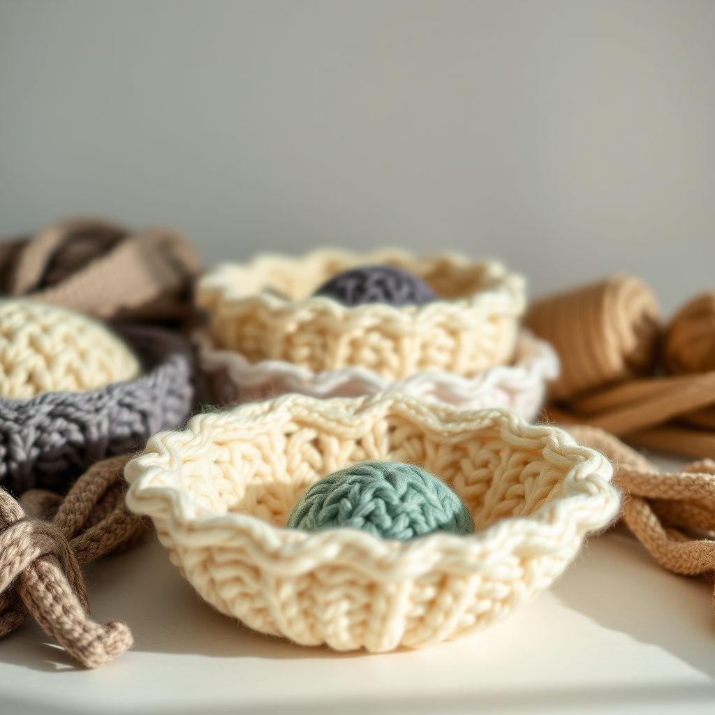 Charming Felted Nesting Bowls