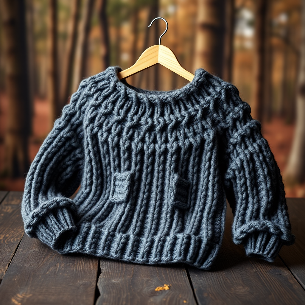 The Whispering Pines Off-Shoulder Sweater: A Free Knitting Pattern for a Cozy, Textured Yoke