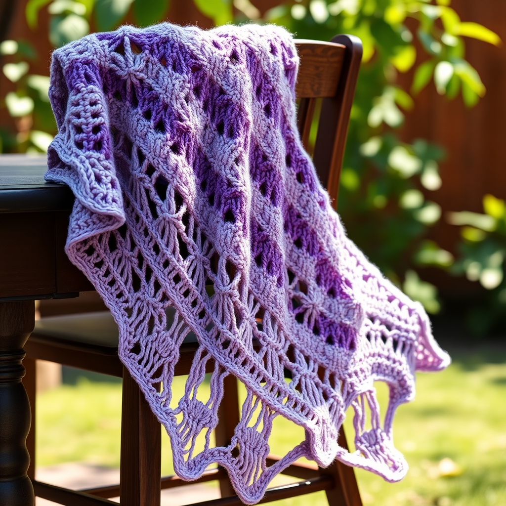 The Whispering Wisteria Shawl: A Free Knitting Pattern for a Textured, Asymmetrical Lace Wrap