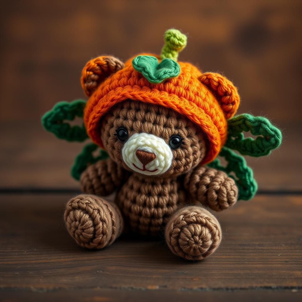 Miss Bear Pumpkin Fairy Amigurumi Free Pattern