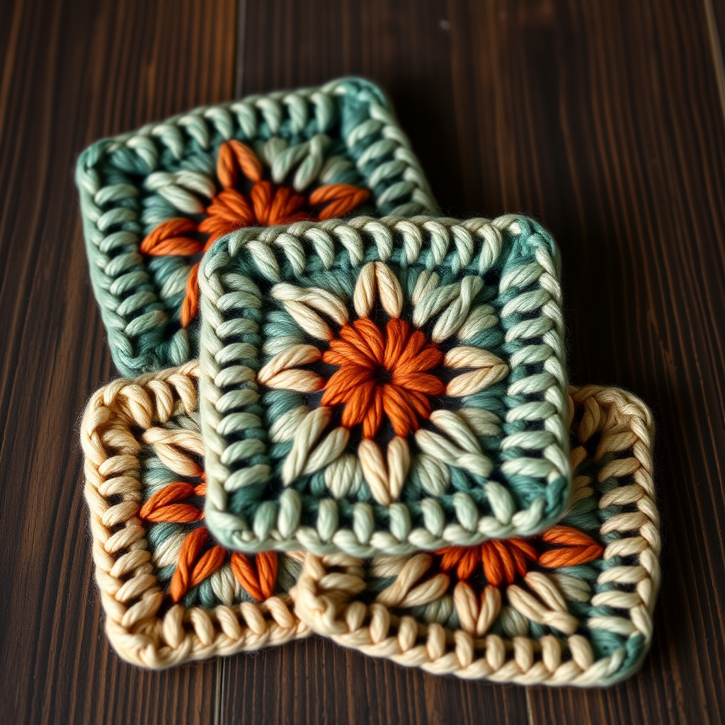 The Nordic Glow Star Coaster Set Free Pattern – A Knitted Winter Constellation
