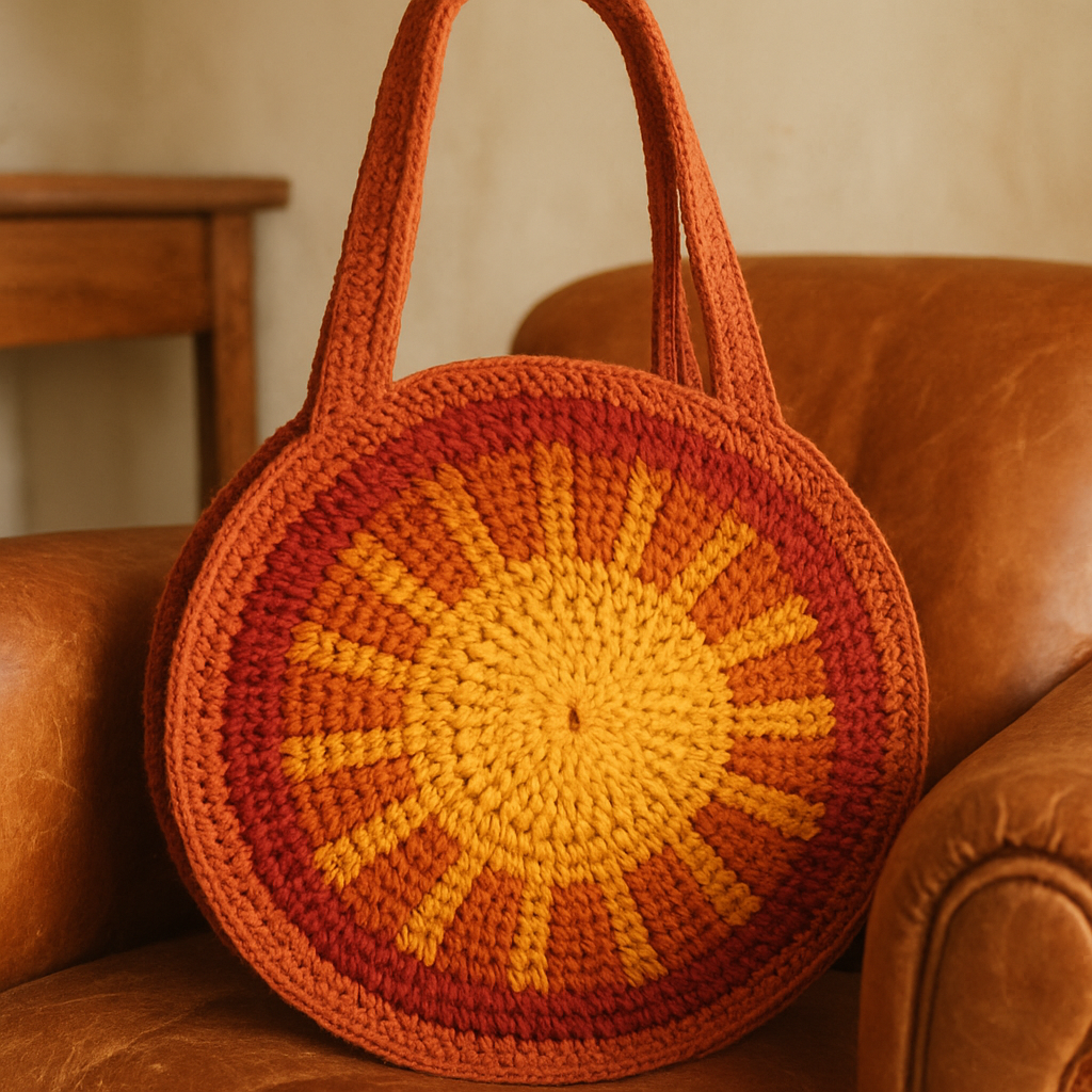 The Bohemian Sunburst Tote Free Pattern
