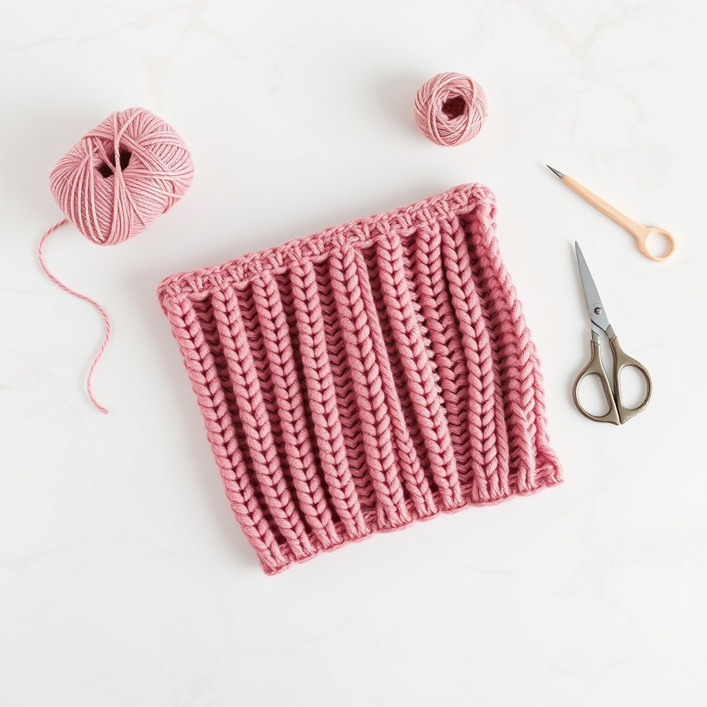 Knitting Cozy Ribbed Cowl Free Pattern