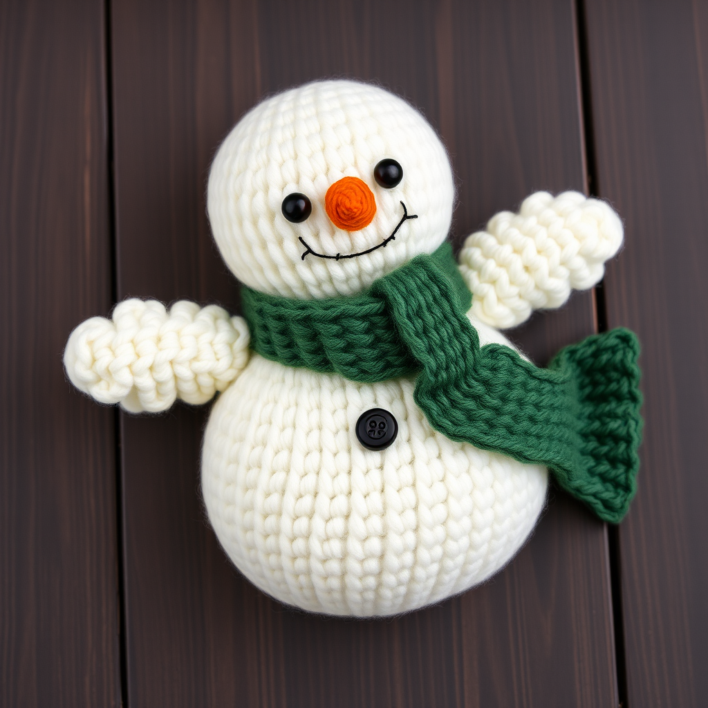 Crispen the Snowman Free Pattern – Knit a Cozy Frosty Friend