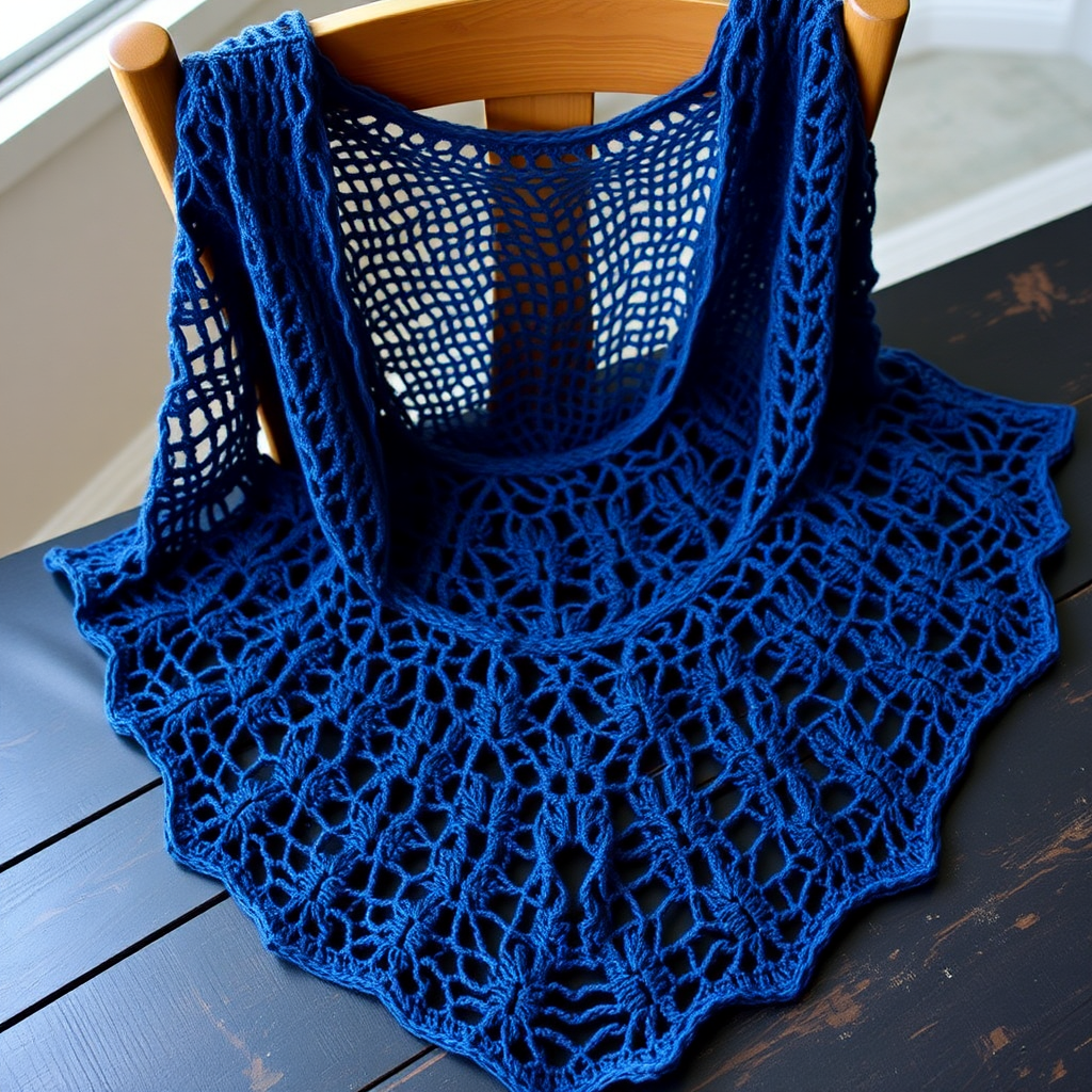 The Celestial Cascade Lace Shawl Free Pattern – A Crocheted Starlight Wrap