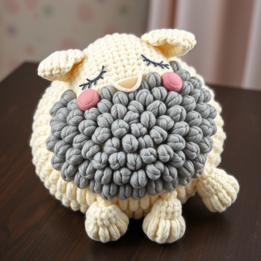 Slumbering Cloud Sheep Pillow Free Pattern – Crochet a Dreamy Fluffy Companion