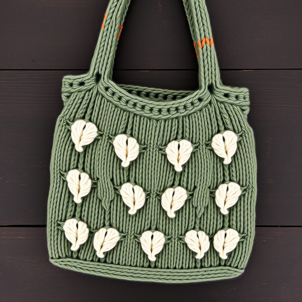 Whispering Vine Market Tote Free Pattern – A Knitted Botanical Carryall