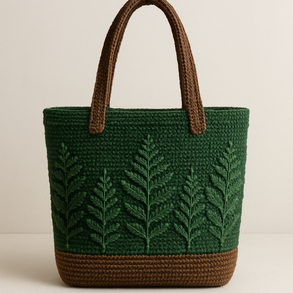 The Woodland Fern Tote Free Pattern