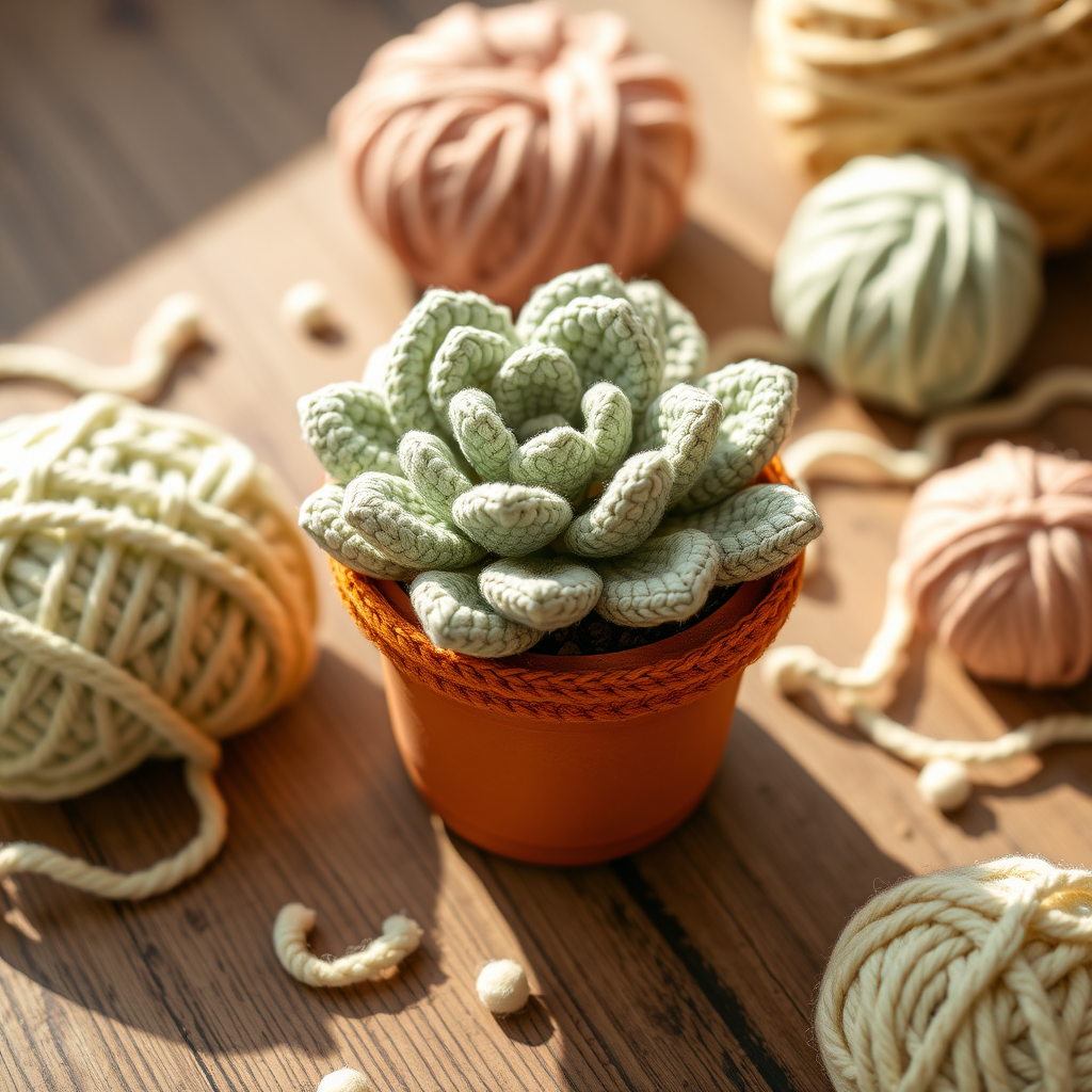 Whimsical Succulent Amigurumi Free Pattern