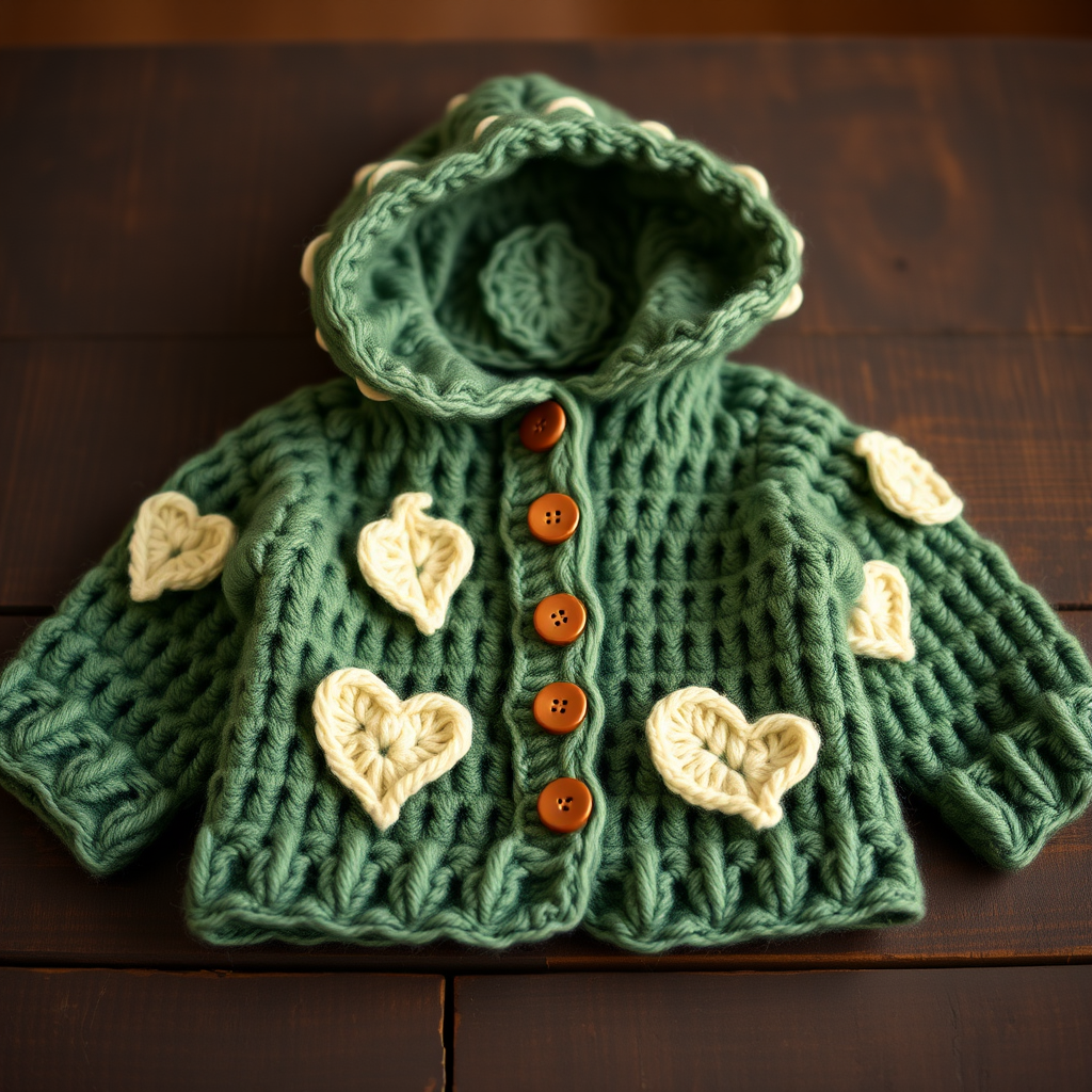 Enchanted Forest Baby Cardigan Free Pattern