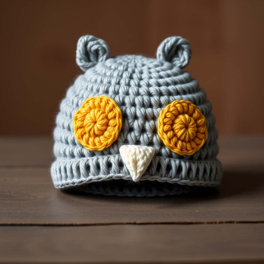 The Whimsical Whoo Hat: A Free Crochet Pattern for a Textured, Color-Blocked Owl Baby Hat