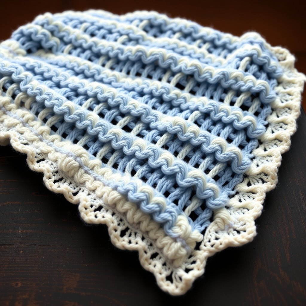 Moonlit Tide Baby Blanket Free Pattern – Knit a Celestial Wave Heirloom