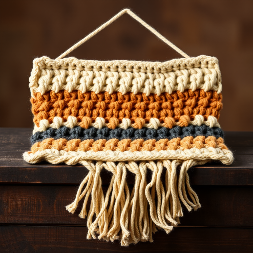 The Whispering Wheat Wall Hanging: A Drunken Granny Stitch Free Pattern