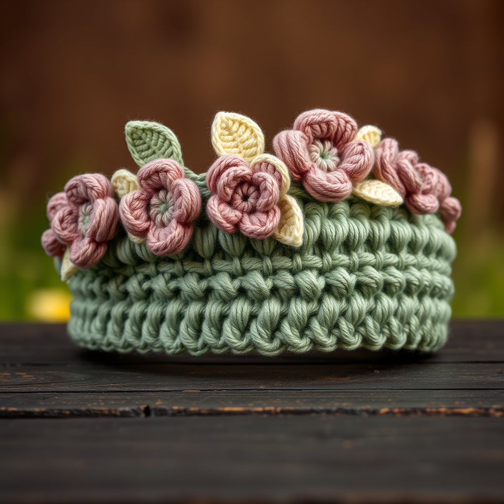The Meadowlark Melody Headband: A Free Crochet Pattern for a Textured, Flower-Embellished Festival Hair Garland