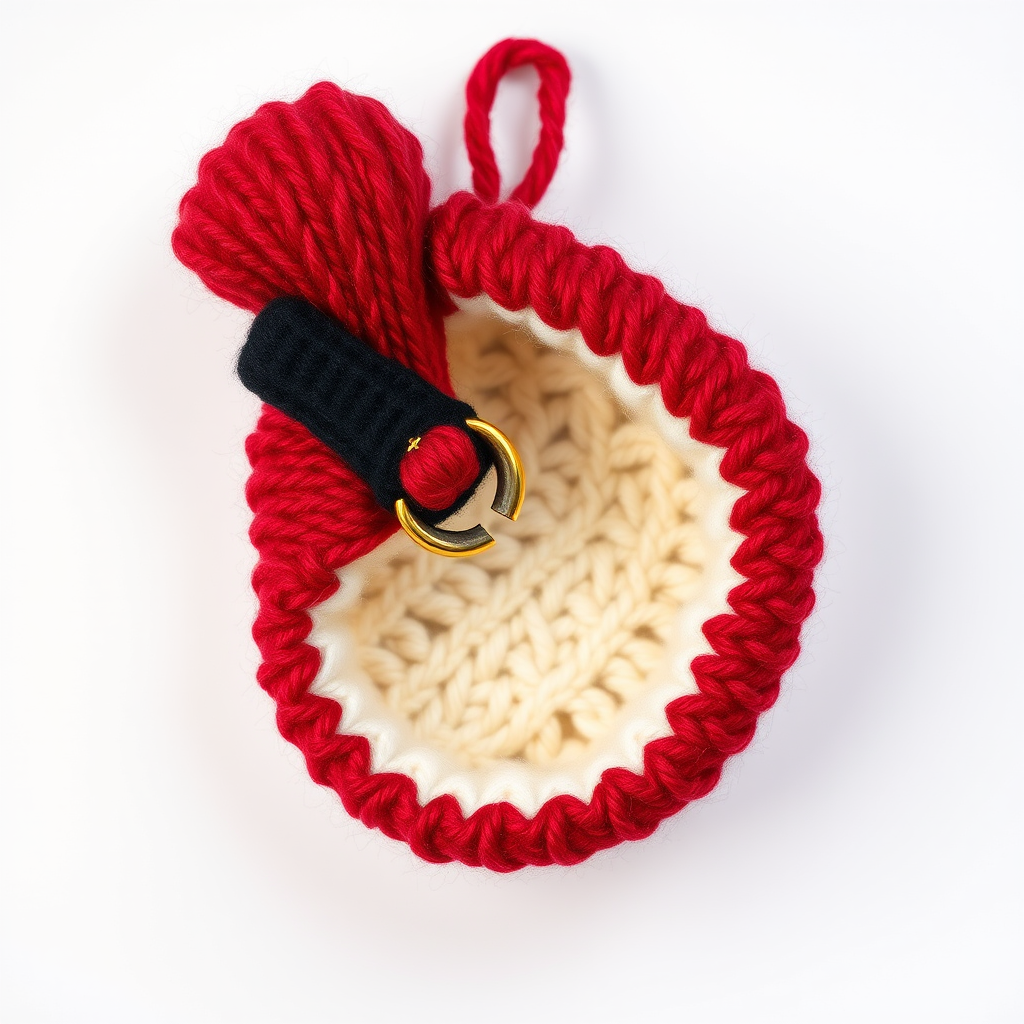 Jolly Belt Buckle Ornament Free Pattern – Knit a Festive Santa Belt Keepsake