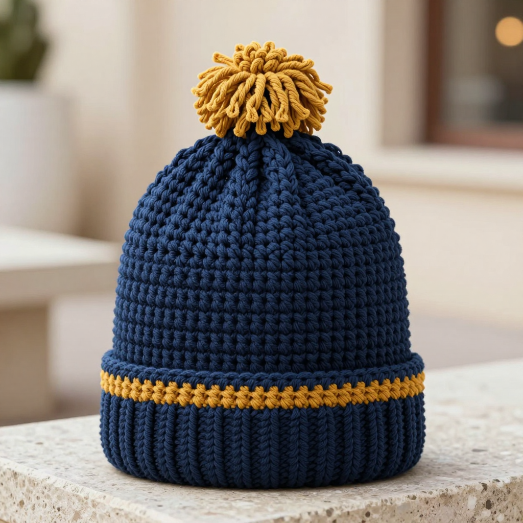Ravenclaw Study Beanie Free Pattern: A Dark Academia Crochet Hat