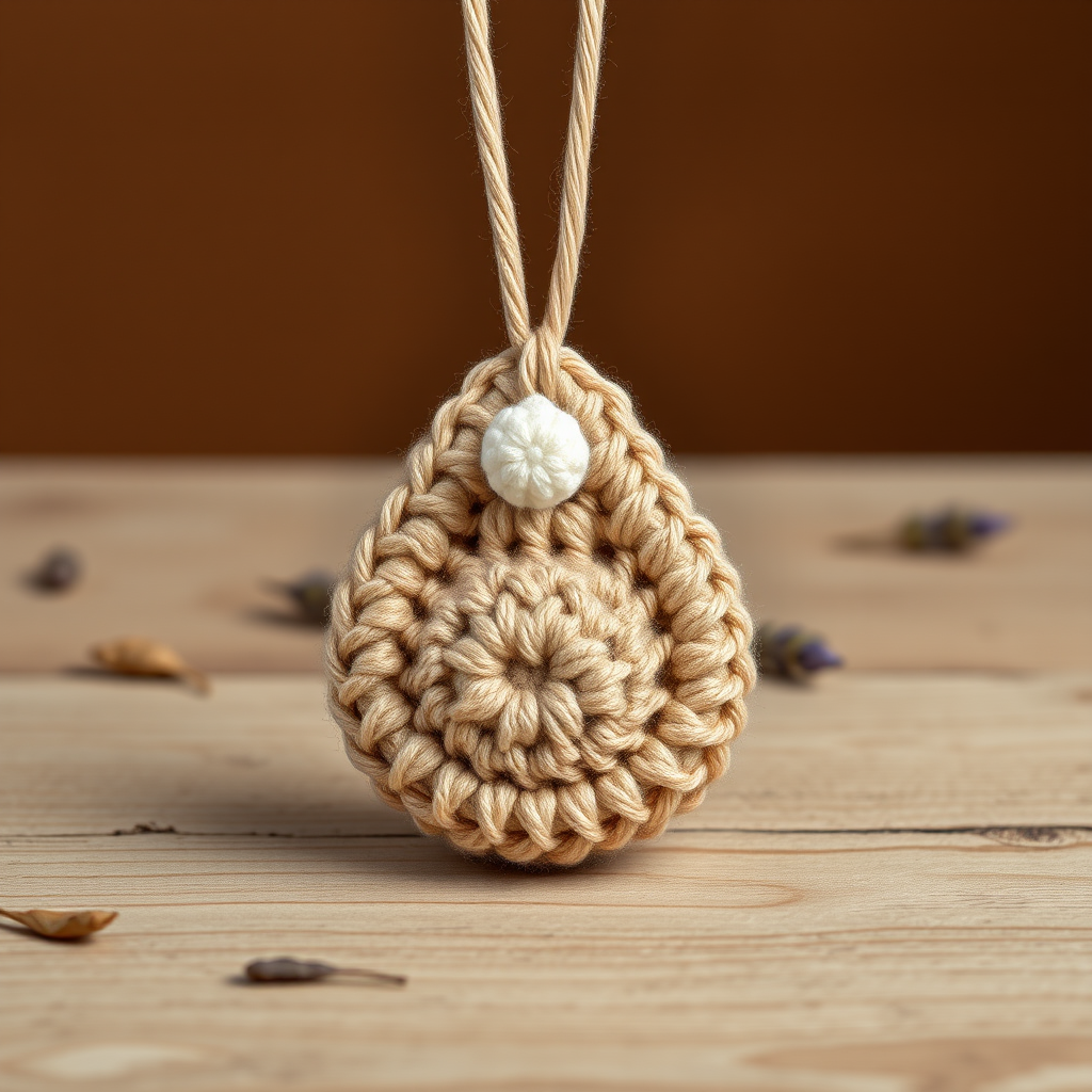The Dew Drop Necklace: A Free Crochet Pattern for a Tiny, Textured Pendant with a Fresh, Botanical Vibe