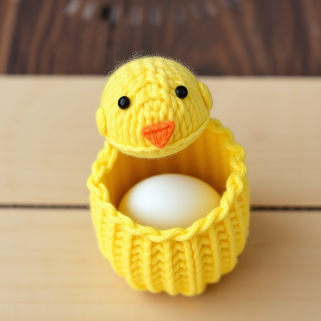 Sunny Side Up Chick Egg Cozy Free Pattern – A Knitted Breakfast Buddy