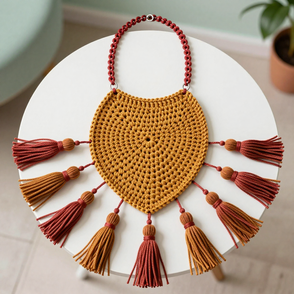 Crochet Comet Tail Necklace Free Pattern