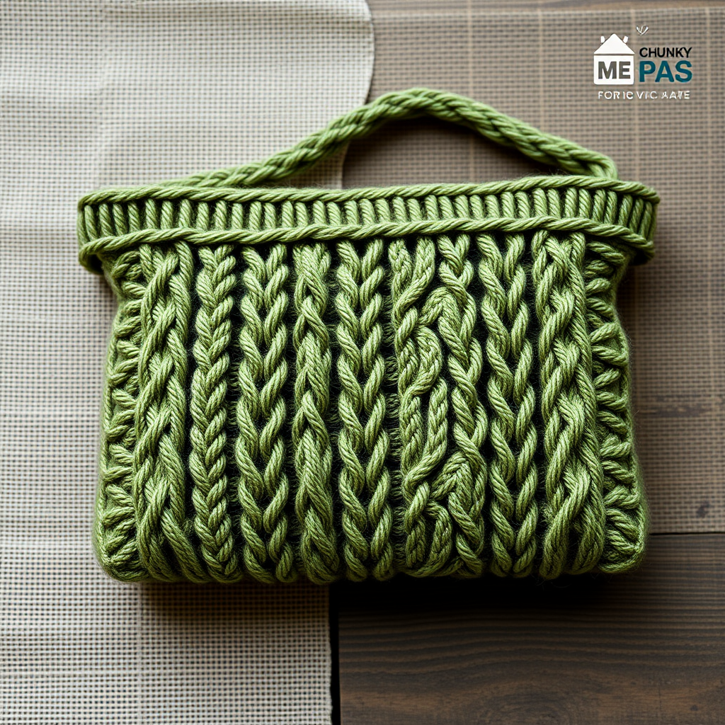 Aran Isle Enchanted Cable Clutch Free Knitting Pattern