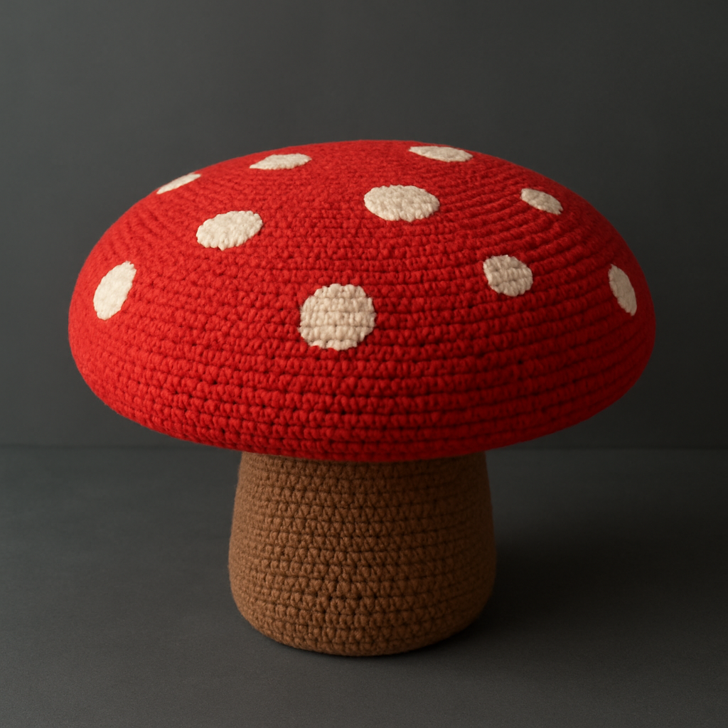 Enchanted Forest Mushroom Pouffe Free Pattern