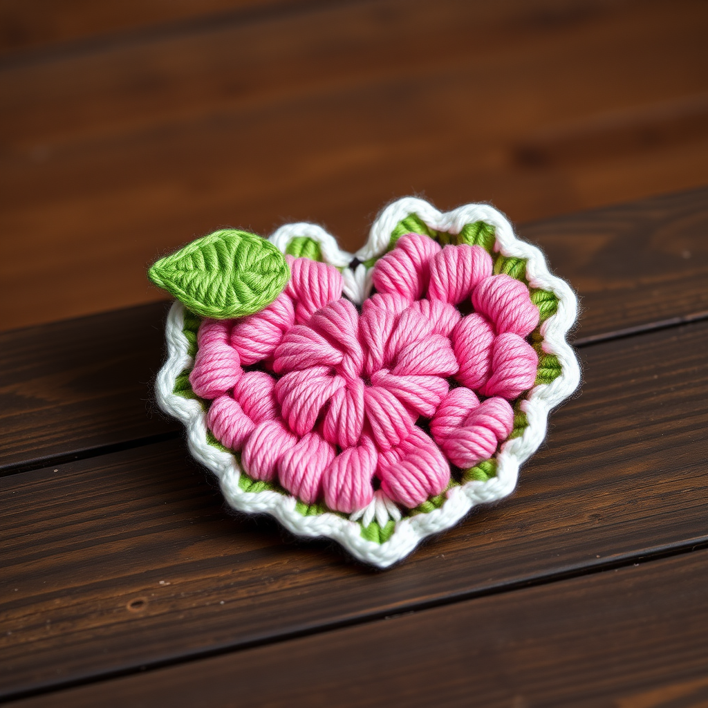 Whimsical Heart Blossom Appliqué Free Pattern