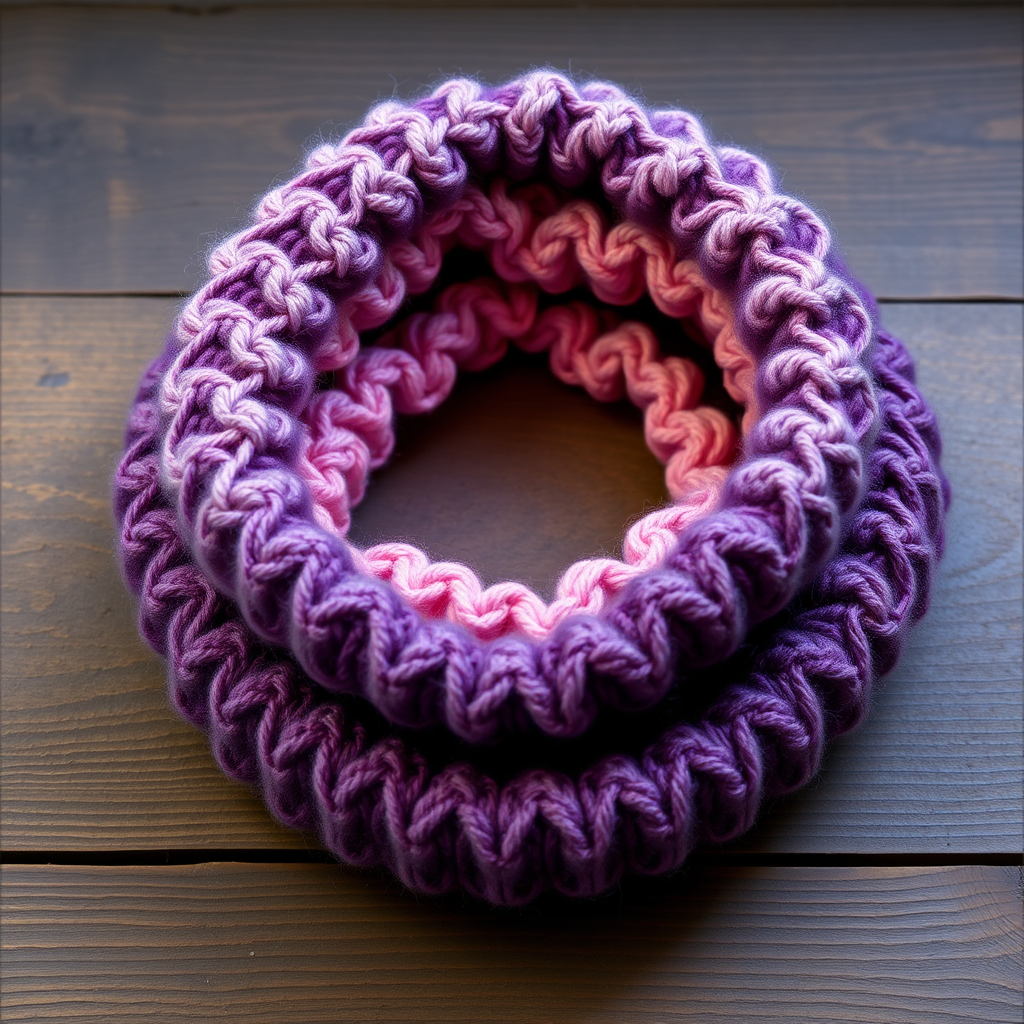 Aurora Bloom Brioche Cowl Free Pattern – A Knitted Twilight Garden Neck Warmer