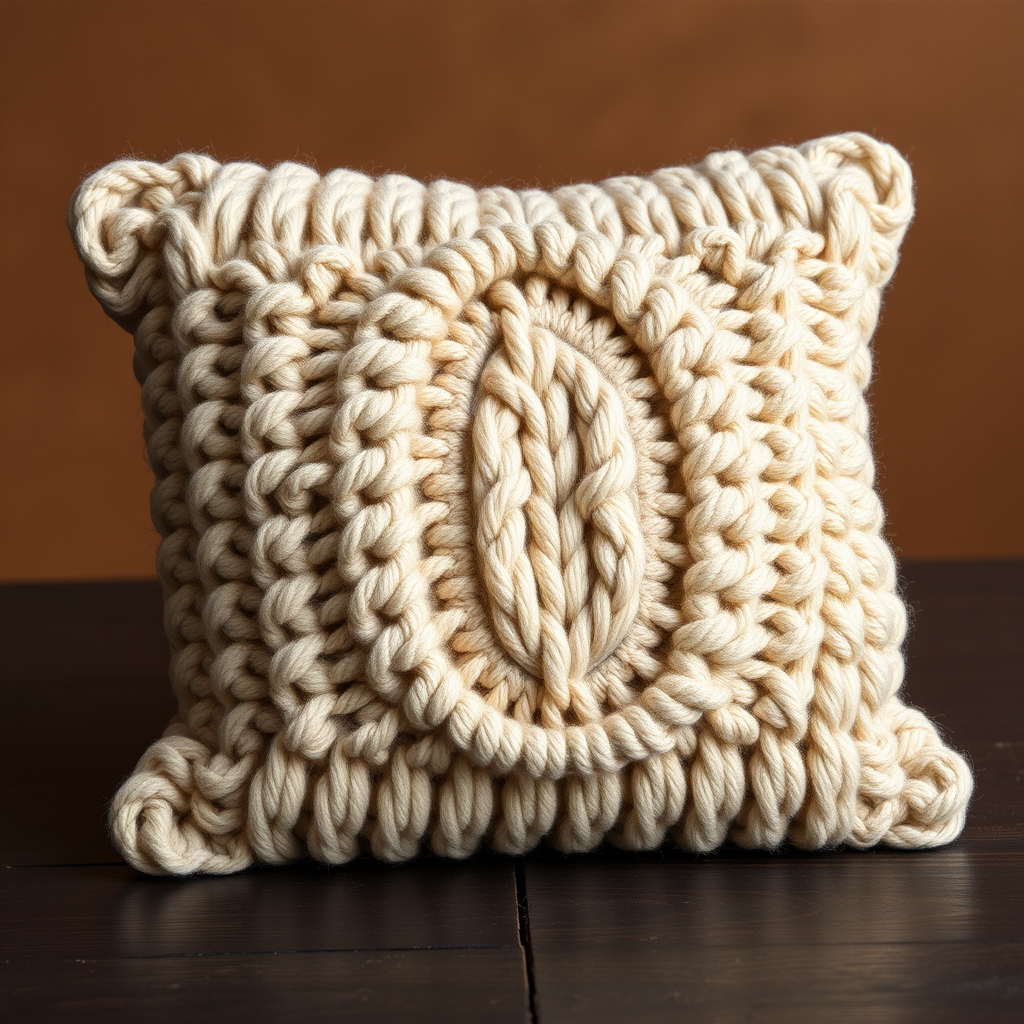 The Woven Stone Cable Pillow Free Pattern