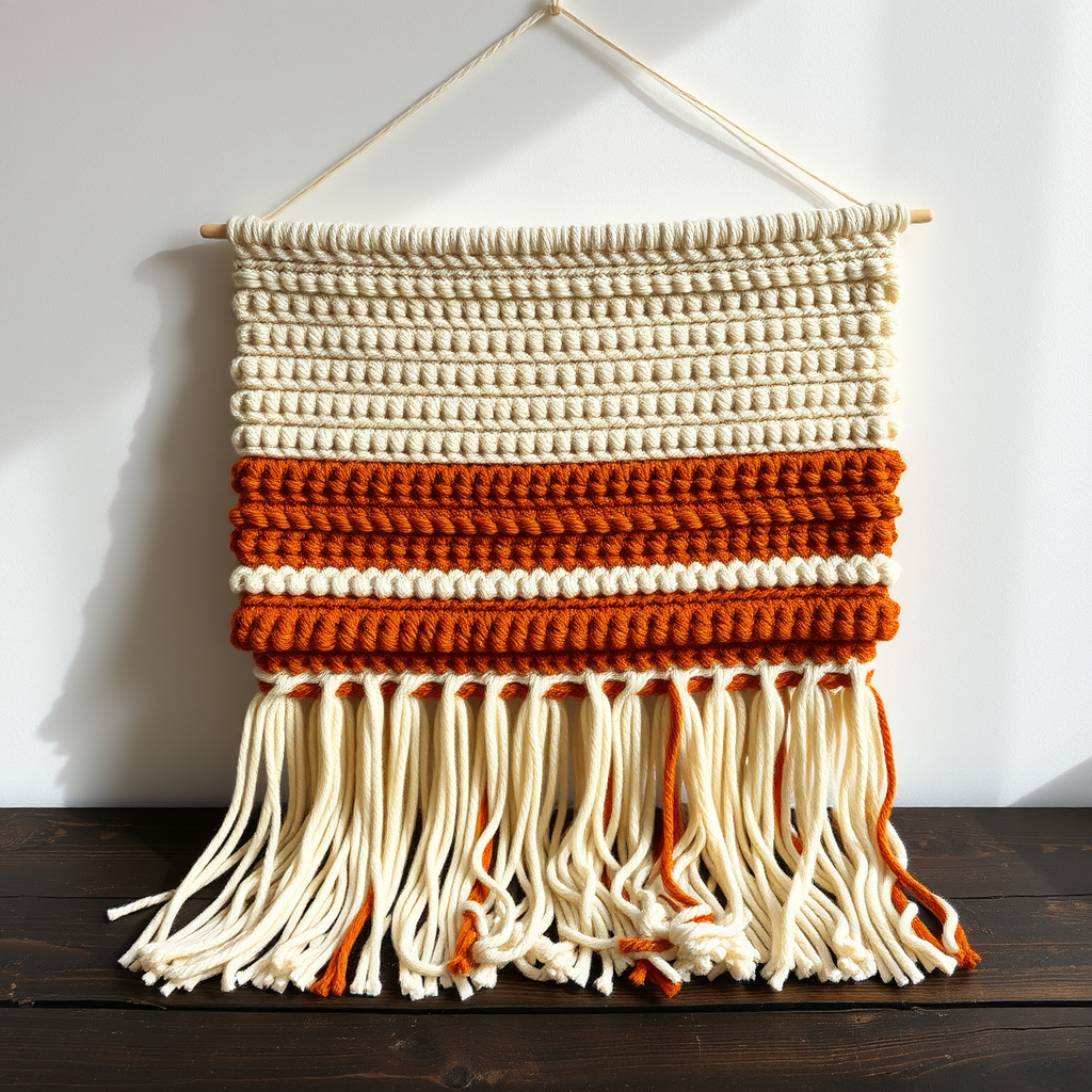 Whispering Dunes Textured Wall Hanging Free Pattern