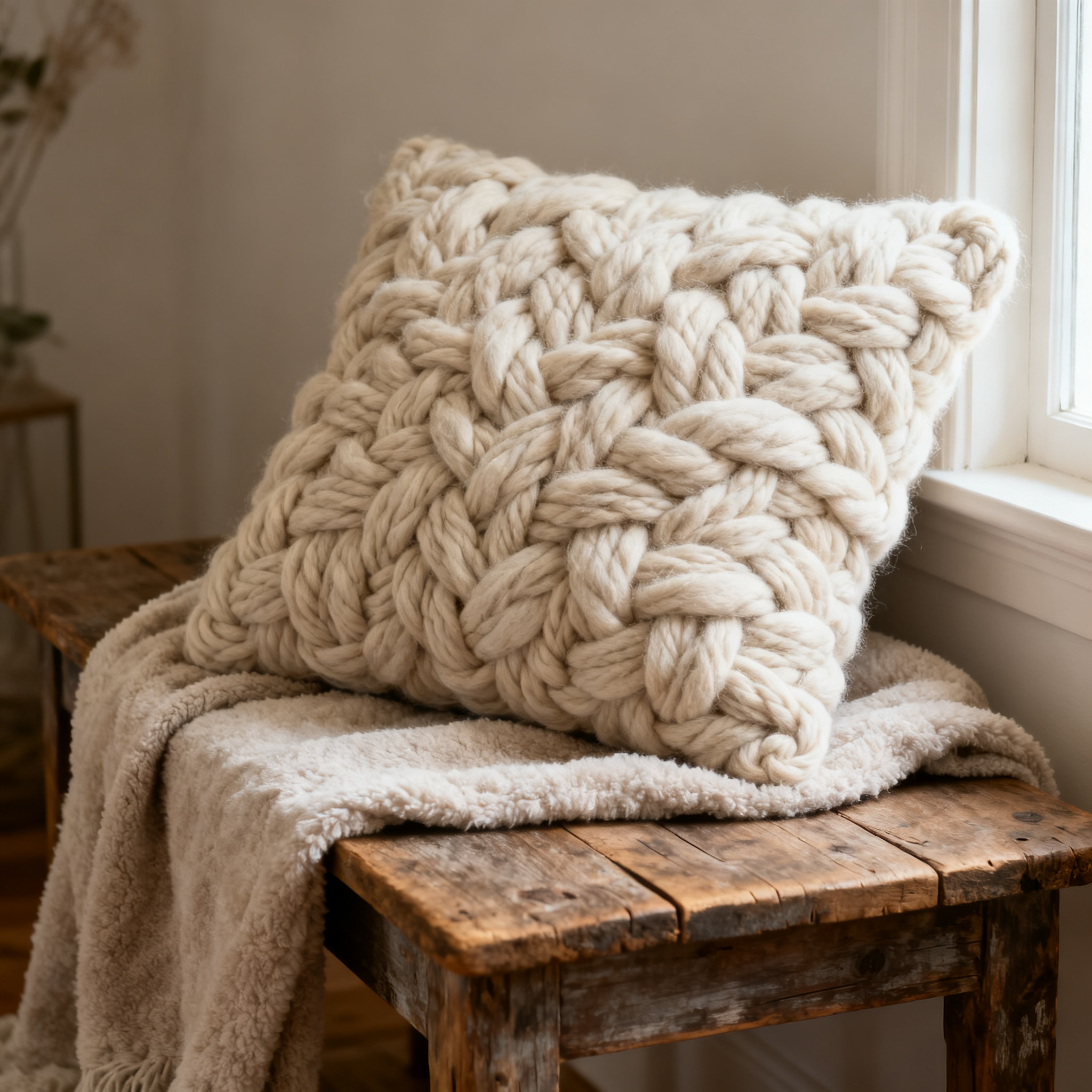 Chunky Cloudscape Pillow