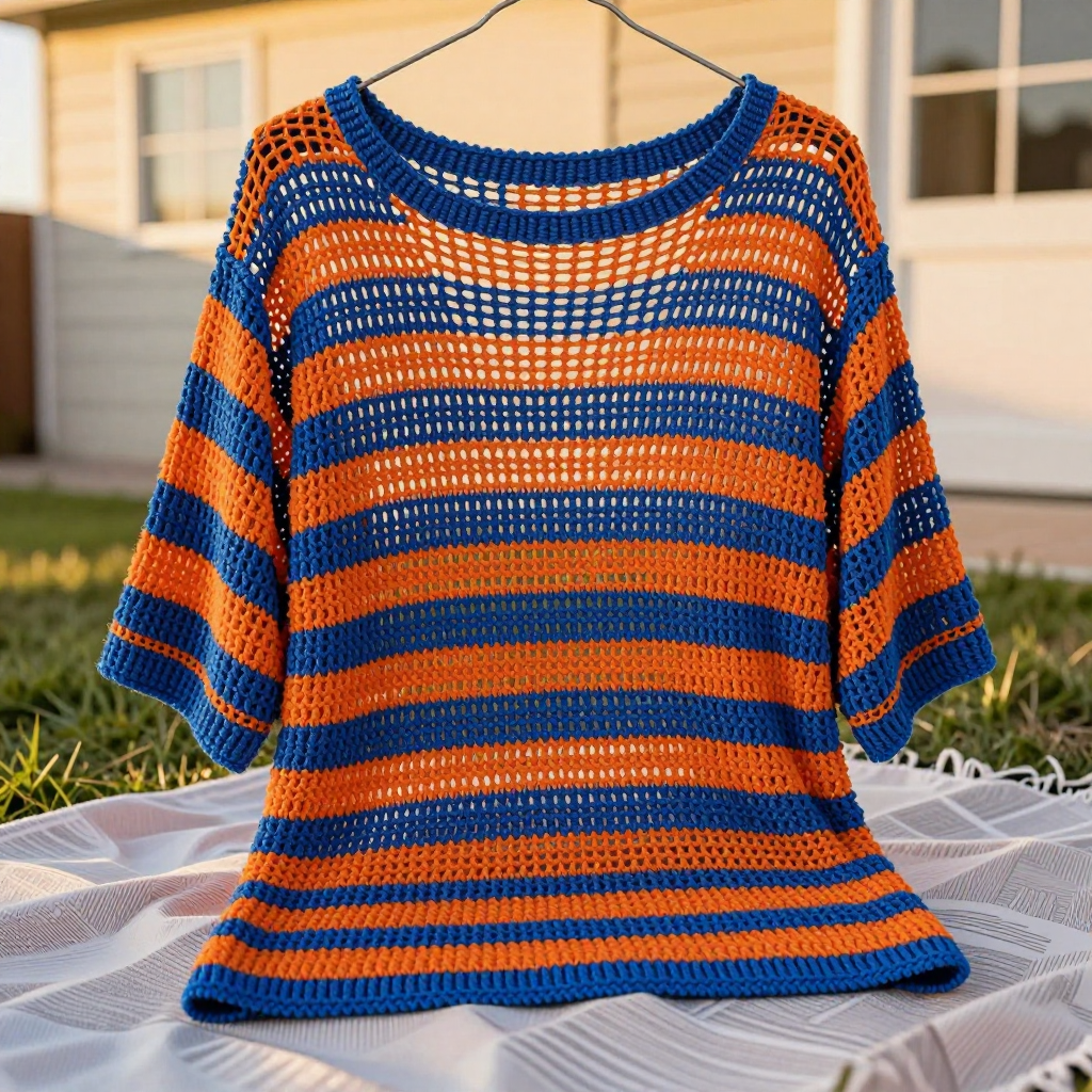 Pastel Dream Mesh Shrug: Free Knit Pattern