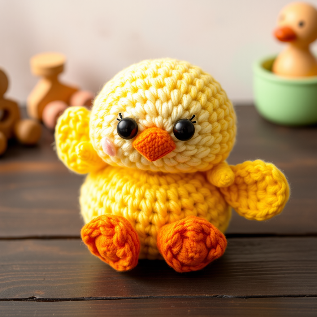 Whimsical Waddle Rattle: A Soft Crochet Baby Toy Free Pattern
