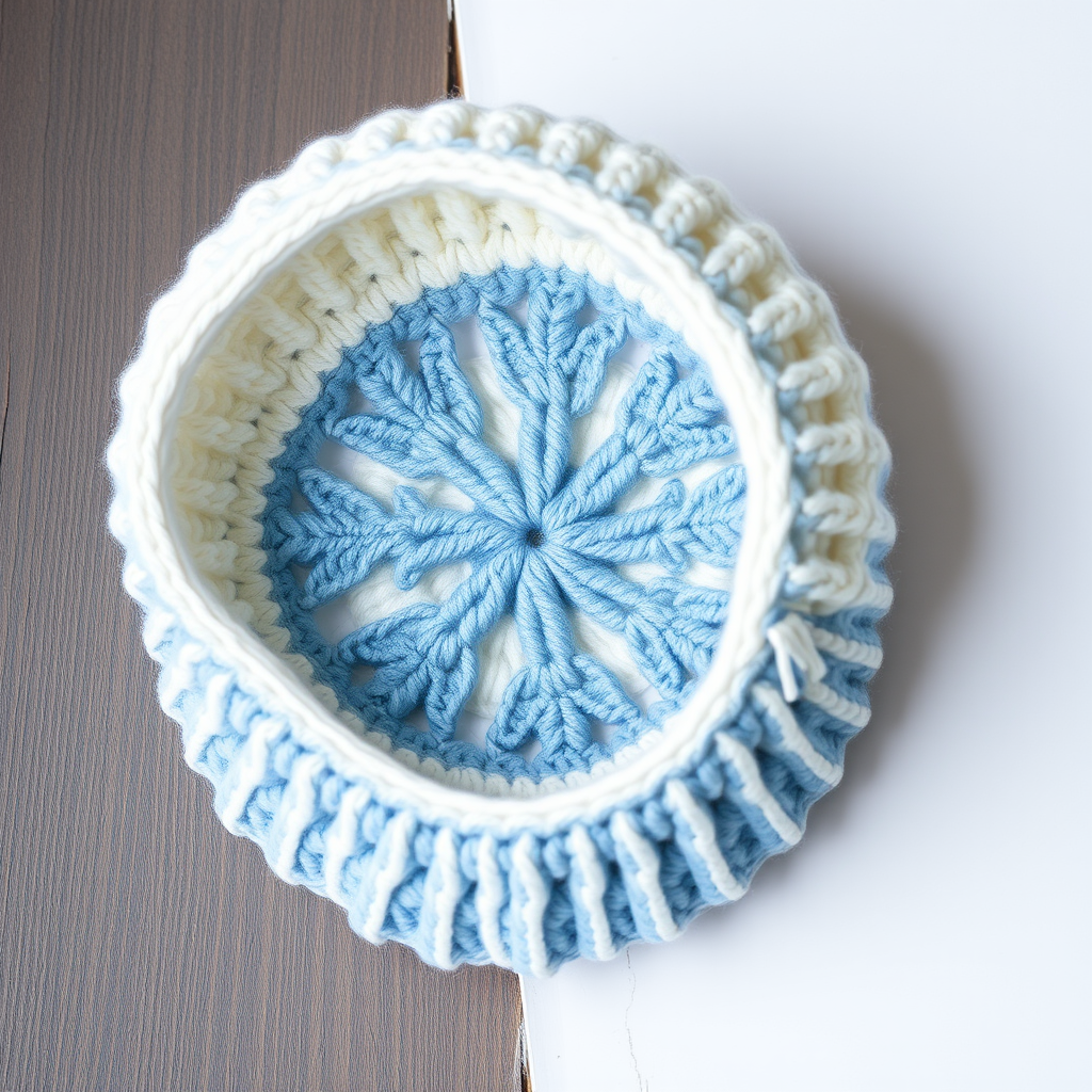 Frostfire Snowflake Cloche Hat Free Pattern – Crochet a Winter Ice Queen Crown