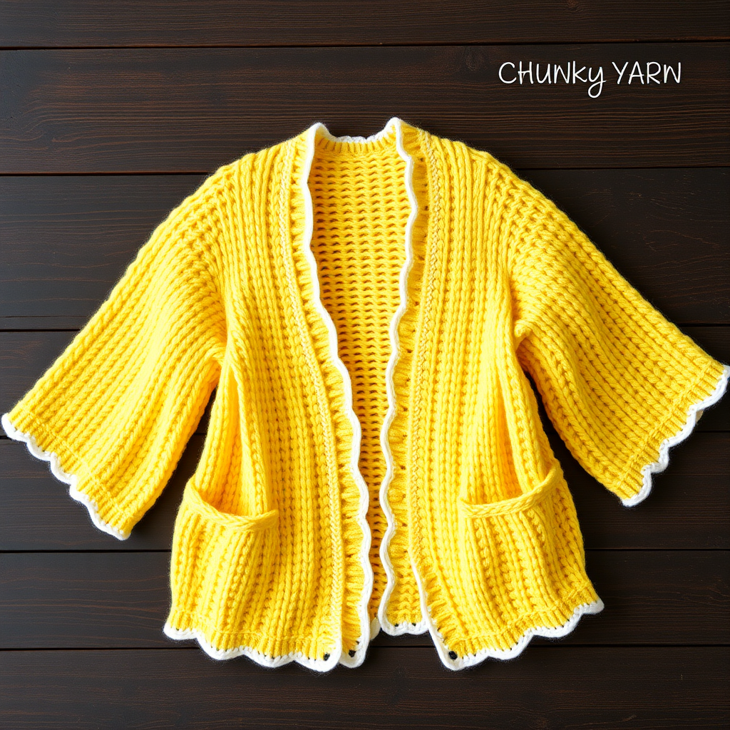 Sun-Kissed Citrus Kimono Cardigan Free Pattern – Knit a Zesty Lemon Wrap