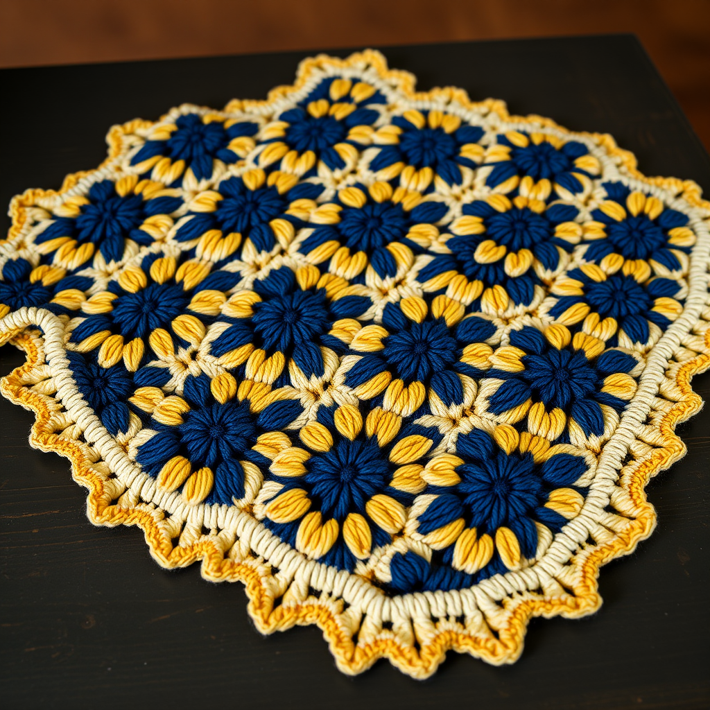 Celestial Bloom Star Motif Free Pattern – Crochet a Radiant Joining Afghan