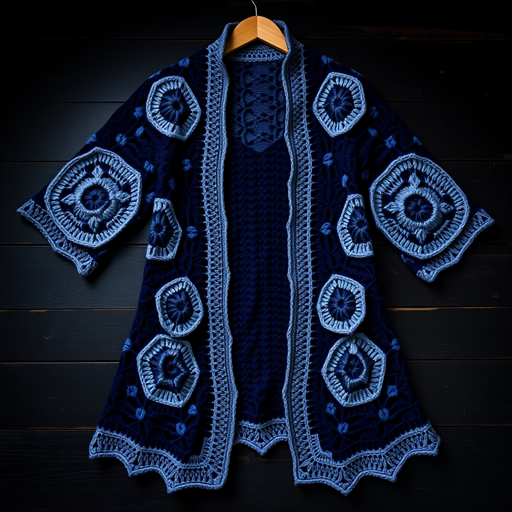 Aurora Hexagon Duster Free Pattern – Crochet a Celestial Long Jacket