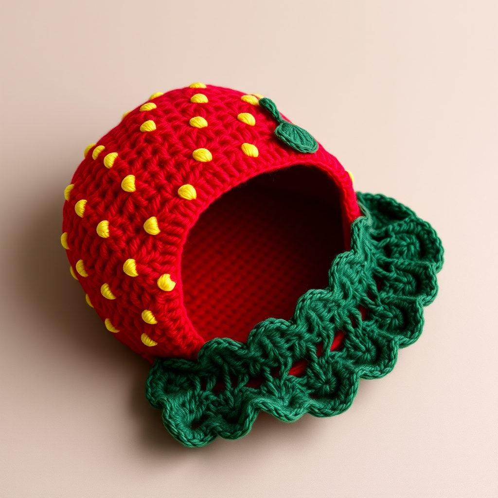Whimsical Berry Bonnet Free Pattern