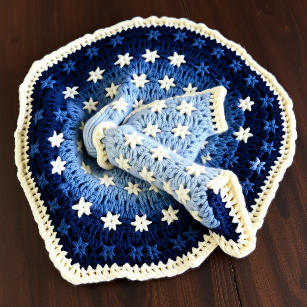 Starlight Drift Baby Blanket Free Pattern – Knit a Dreamy Night Sky