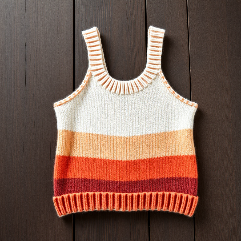Just Peachy Tank Free Pattern – Textured Ribbed Knit Top