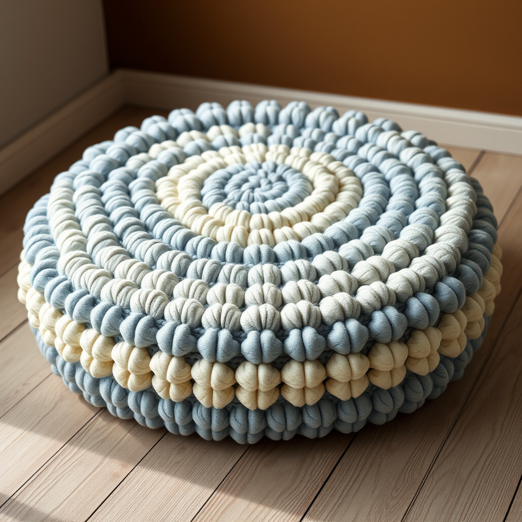 The Cloudburst Bubble Cushion: A Free Crochet Pattern for a Plush, Textured Floor Pillow