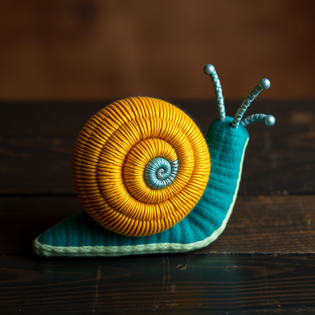 Free Pattern: The Surrealist Snail of the Time Spiral