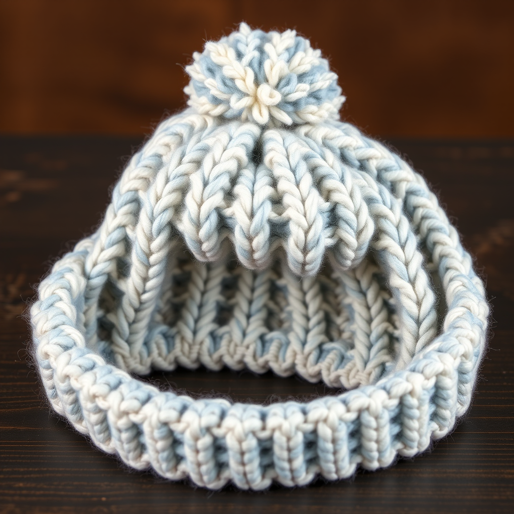 Nordic Snowfall Pompom Hat Free Pattern