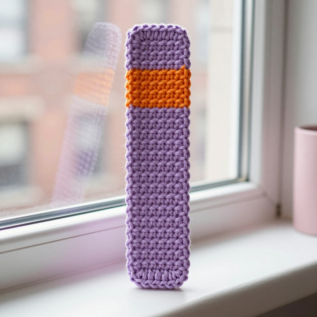Pumpkin Season Diamond Bookmark: Free Crochet Pattern