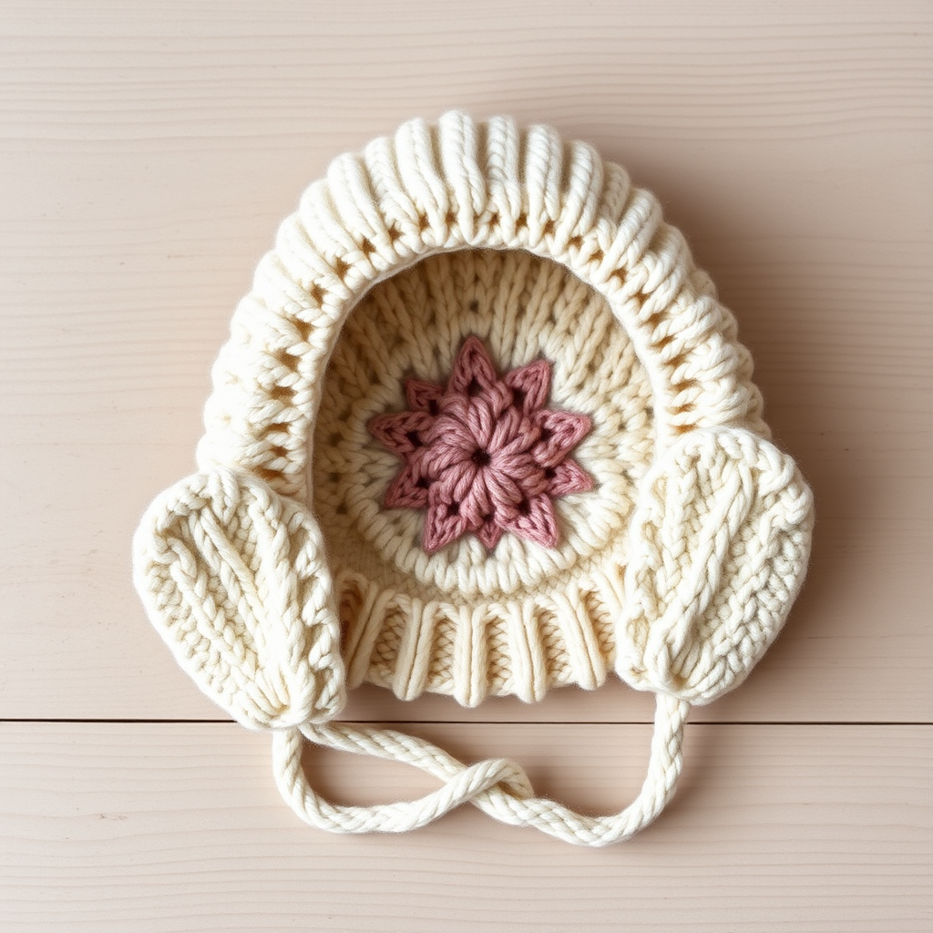Willowmere Winter Earflap Hat Free Pattern – A Knitted Nordic Star Baby Bonnet