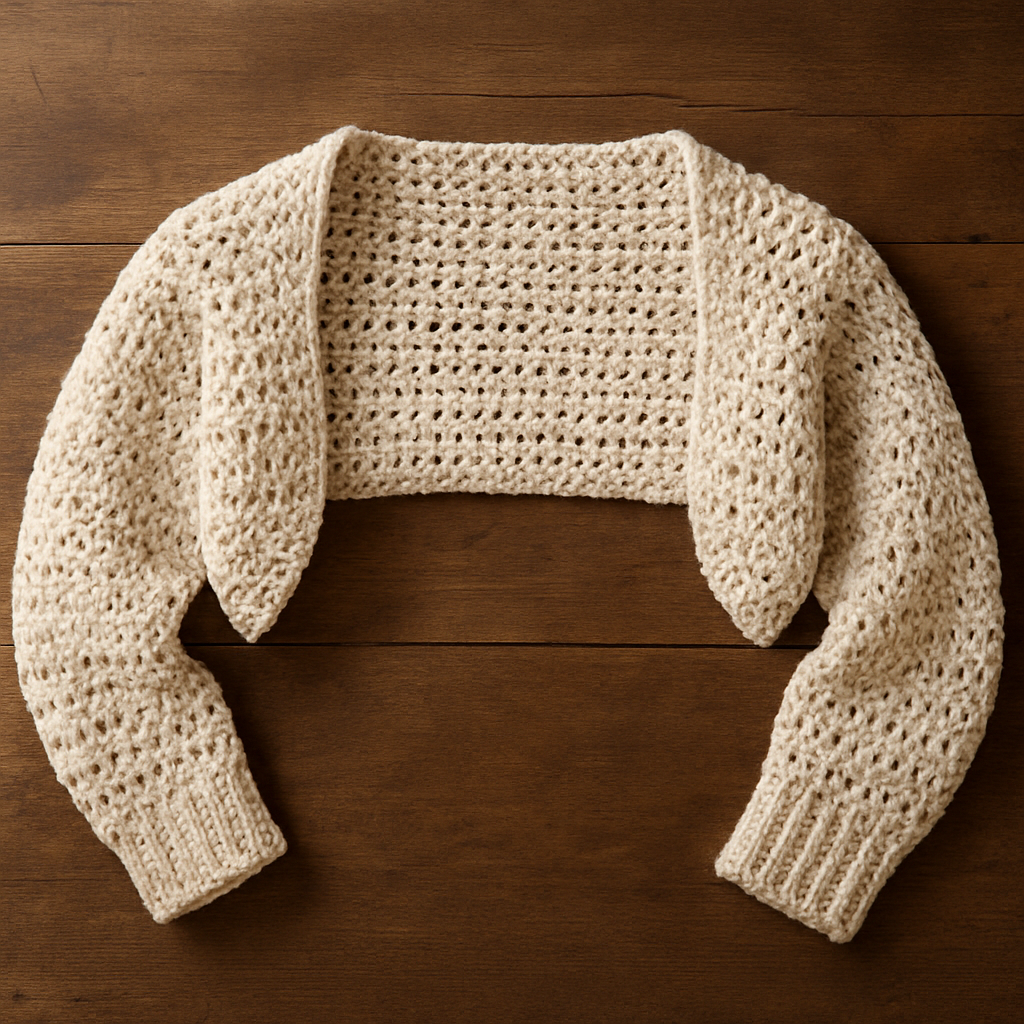 Crochet Elegant Textured Open Cardigan with Pockets Free Pattern