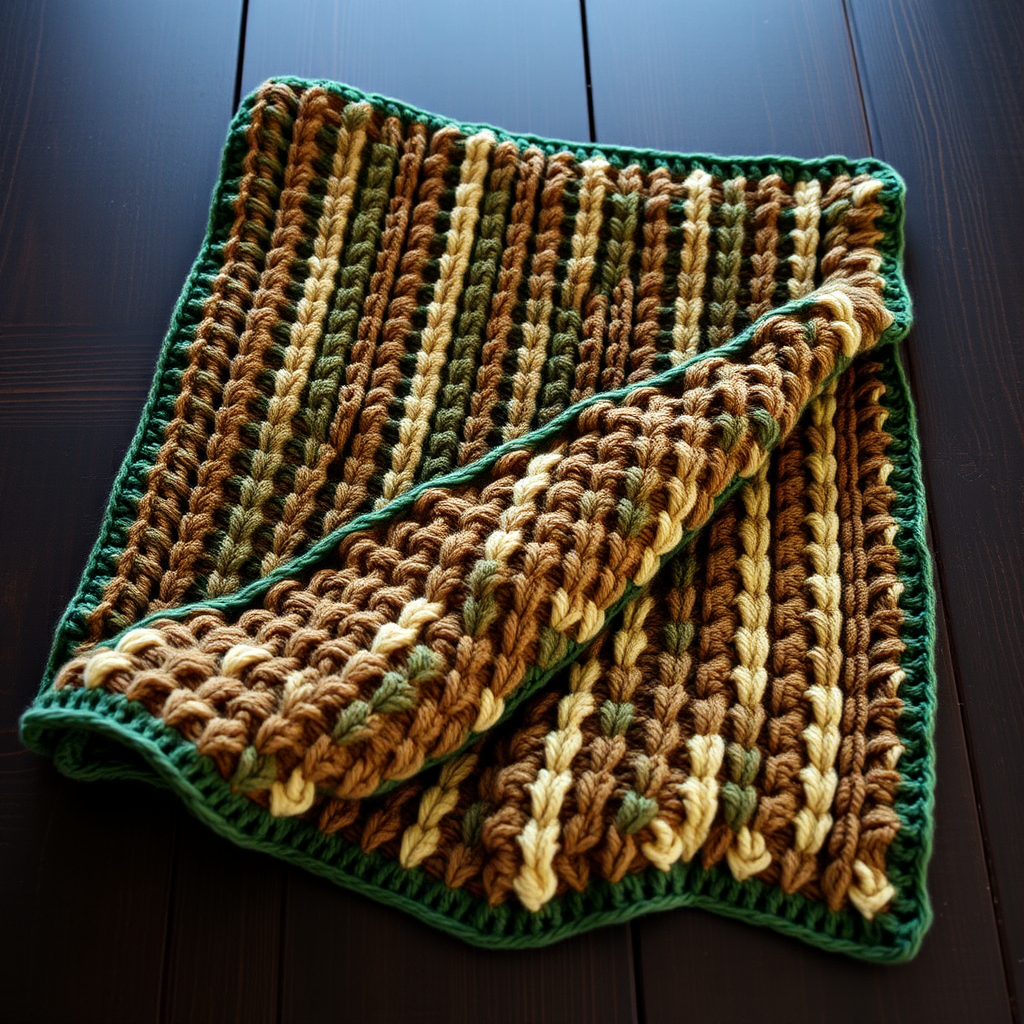 Whispering Pines Forest Floor Throw Free Pattern – A Crocheted Woodland Tapestry