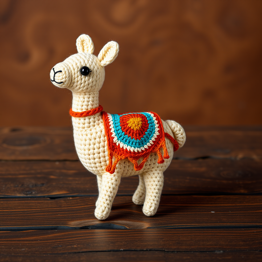 Free Pattern: Andean Llama Spirit Applique with Geometric Tapestry