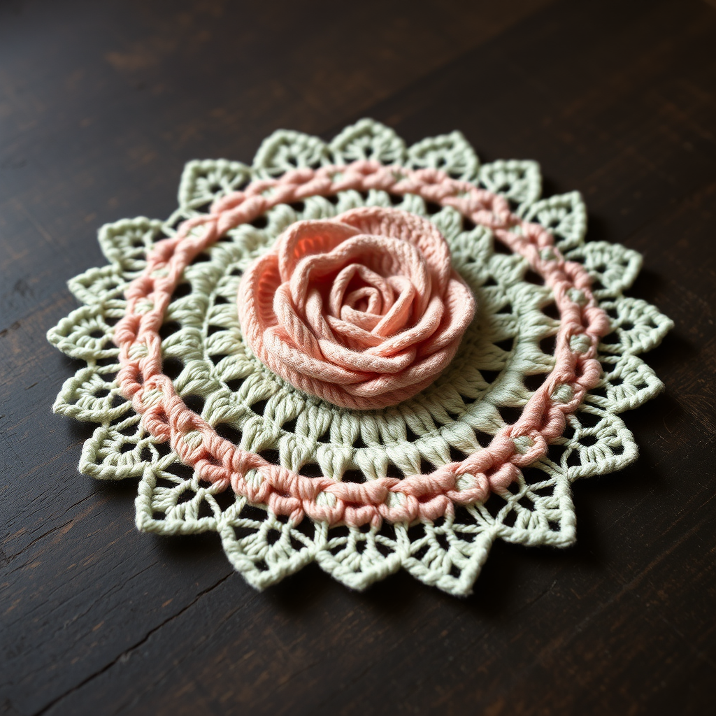 The Enchanted Rose Garden Doily: A Free Crochet Pattern for a Lace, Heirloom-Quality Centerpiece