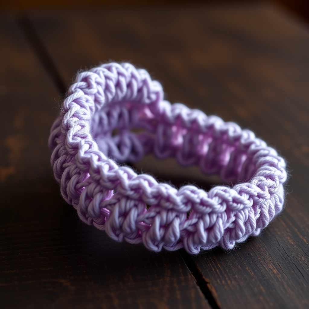 Ethereal Lace Crochet Bangle Bracelets Free Pattern